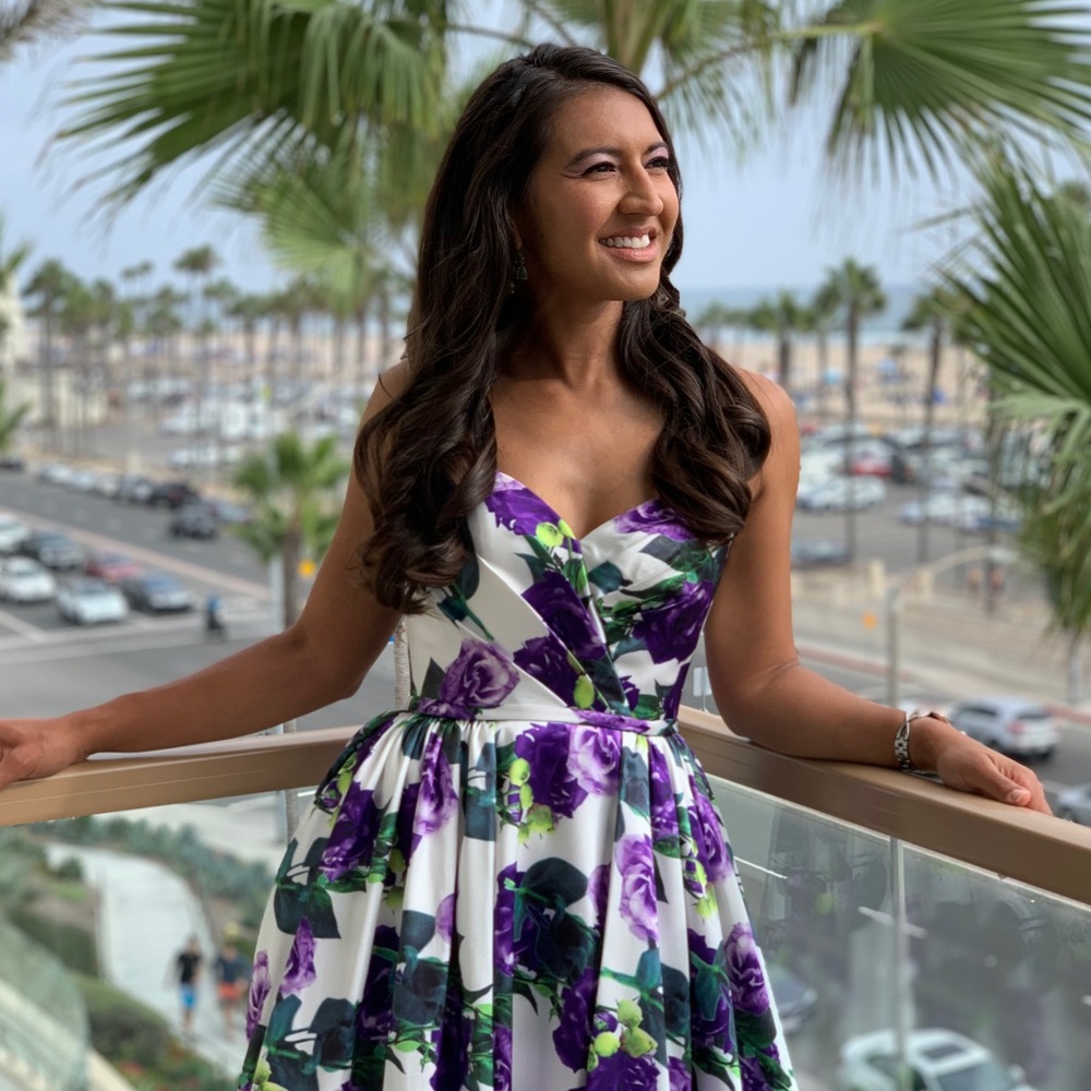 Mac Duggal floral gown 💜
